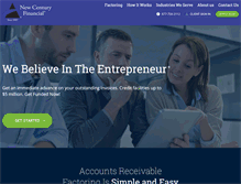 Tablet Screenshot of newcenturyfinancial.com
